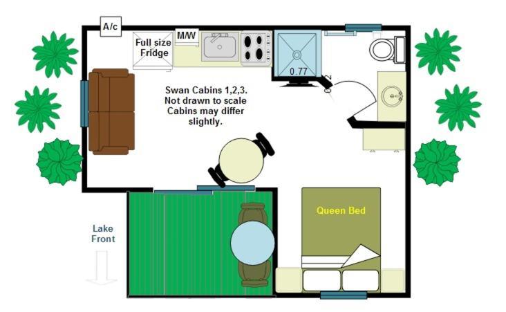 Lake Albert Caravan Park Hotel Meningie Room photo